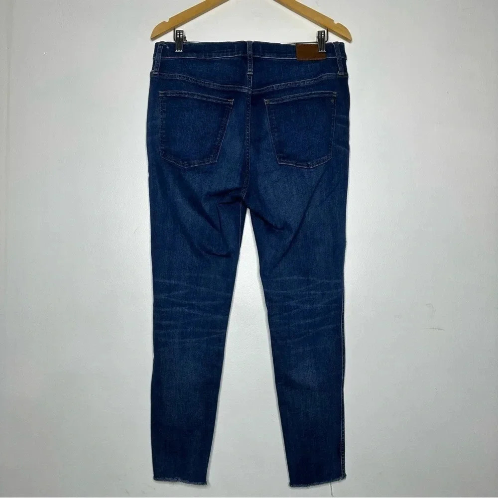 Madewell 10” High Rise Raw Hem Skinny Jeans Size 31 - Picture 8 of 10